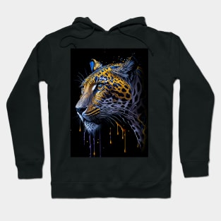 Splash Art of a Leopard Hoodie